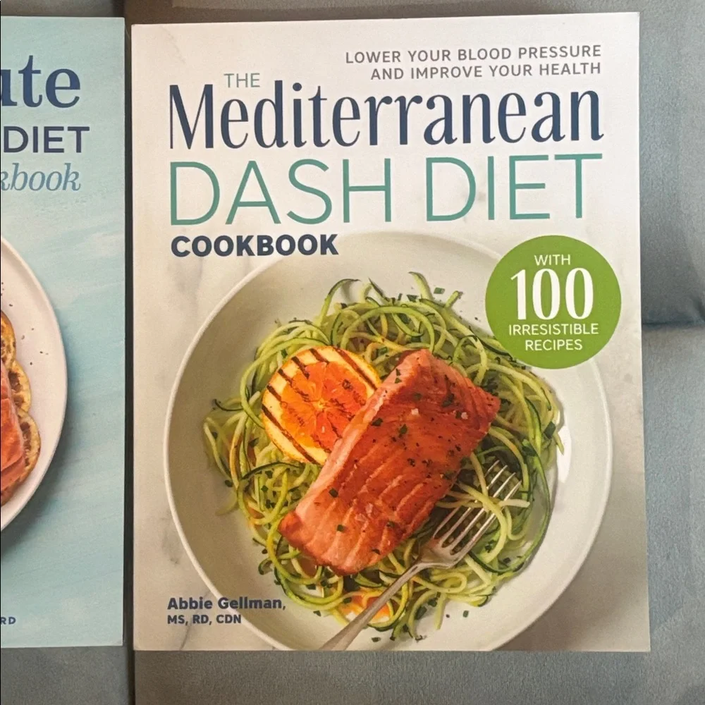 Lot of 2 Mediterranean Diet Cookbooks